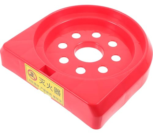 Amosfun Soporte de Plástico de Incendios Coche para Extintor Base a Suelo Estable de Polvo de 1.5 a 4kg Extintores Adecuado para Maletero