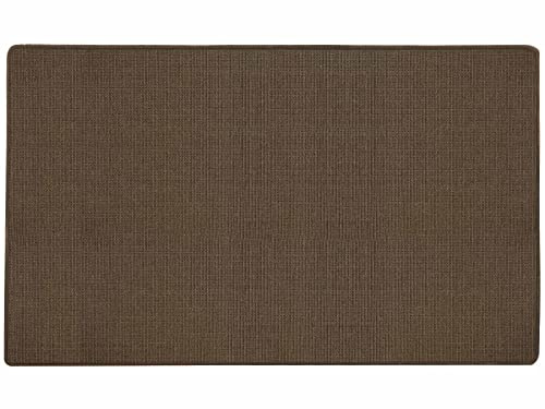 Primaflor - Ideen in Textil Natur Sisal-Teppich SISALLUX - Braun, 100x100cm, Rutschfester Vorleger, Fußbodenheizung geeignet, Sisal-Matte als Küchen-Läufer