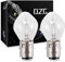 DZG - S2/ Ba20d Halogenlampen - 12V 40/ 45W Superhelle Scheinwerferlampen 3000K Gelb Motorrad Hi Lo Lampe, 2 Stück