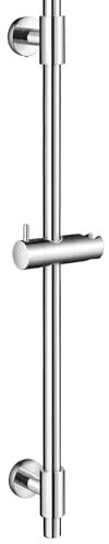 KES Duschstange Brausestange Edelstahl SUS 304 Wandstange mit Duschkopfhalter Verstellbar Stange Duschkopf 100 CM Lang Poliert, F209S100-PS