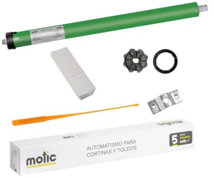 Motor para persianas enrollables con mando a distancia, Para tubo octogonal de 60 mm para persianas, Motores tubulares, con radiofrecuencia. Incluye mando MOTIC - Radio Mot 50