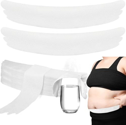 Cuffbow 100 Pcs Disposable Cotton Tummy Liners for Sweat