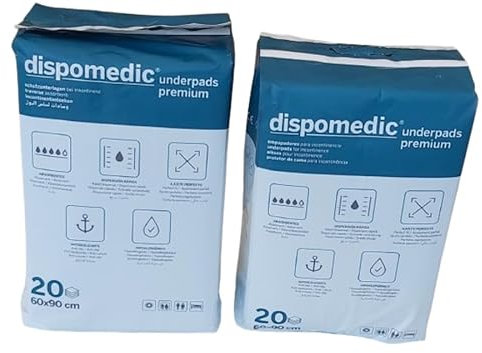 Villaclinic Empapadores 60x90 Desechables 20-40-100 Unidades, empapador para la incontinencia, Almohadillas absorventes para Adultos y Mascotas, Protector de Cama,, salvacamas Adultos (40)