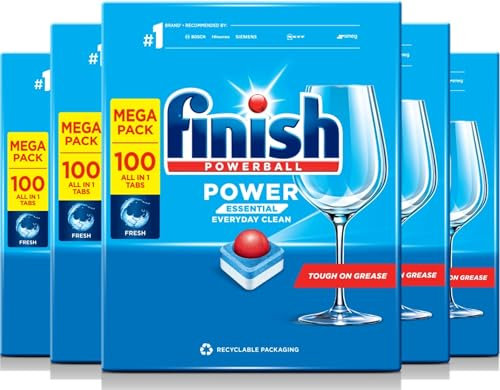 Finish Power Essential Dishwasher Tablets Regular - 500 Tabs