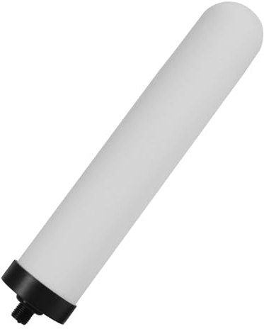 ULDIGI Filtro Acqua 10 Pollici in Ceramica Bianco, Nucleo Filtro Plastica per Cucina, Purificatore D’acqua Compatto Facile Installazione per Riduzione Odori e Sapori Sgradevoli