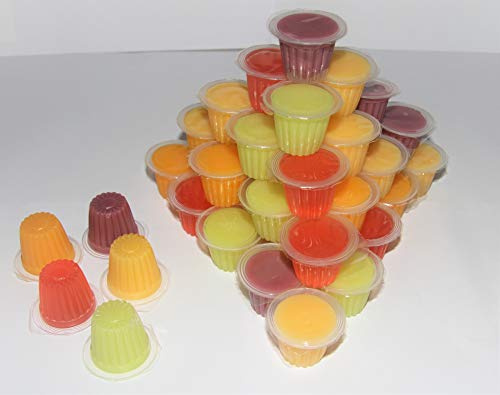 40 Jelly Pots Reptile Food Protein Jelly Fruit Cups for Lizards, Gecko, Insects, Birds, Parrots
