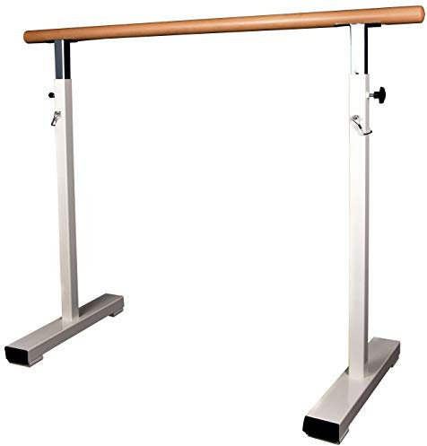 Ballettstange mobil freistehend aus Holz, höhenverstellbar 10 kg - 120 cm