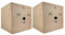 WOWGADGET SET 2x Faltbox Bär | Aufbewahrungsbox für Kinder aus Jute im Würfel für Regale und Schränke. Sortierbox/Spielzeugkiste Toy Bin für Dokumente, Spielzeug, Büroartikel uvm. 30x30x30cm