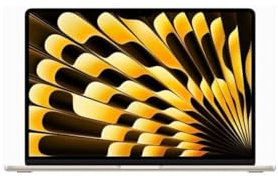 Apple 2023 MacBook Air Portable mit M2 Chip: 15,3 Zoll Liquid Retina Display, 8 GB RAM, 256 GB SSD Speicher, FaceTime HD 1080P Kamera, kompatibel mit iPhone/iPad; Sternlicht