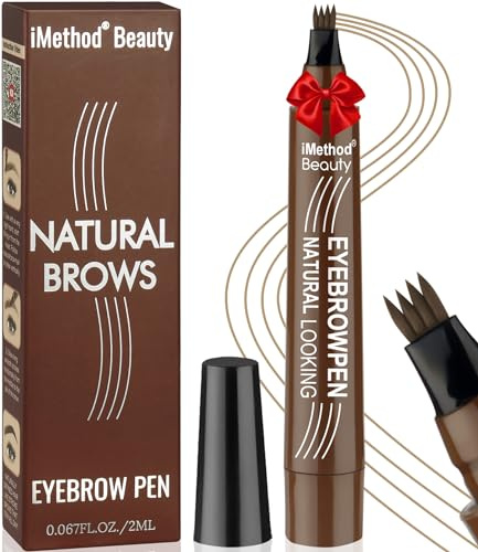 iMethod Eyebrow Pen, Waterproof Microblading Eyebrow Pen, Light Brown