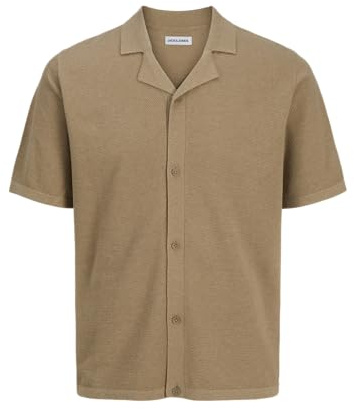 JACK & JONES Men's Jjorion Knit Resort Ss, Coriander, L