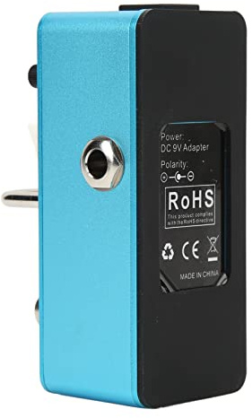 Digital Reverb Effekt Mixing Kontroll Metalleffekter Pedal Elgitarr Tillbehör Blå