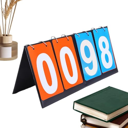 Tabella Del Punteggio Pallavolo | Tabella Di Punteggio Baseball Portatile - Pannello Digitale Multifunzione 4 Cifre per Tornei Scuola Calcio Pallacanestro Pallavolo Tennis Da Tavolo Biliardo