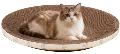 Tabla de rascar para gatos, protector de muebles de cartón para rascar gatos, para sala de estar, dormitorio, habitación de esquina, balcón, apartamento, área de juegos