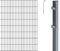 Alberts 653316 Doppelstabmattenzaun als 28 tlg. Zaun-Komplettset | verschiedene Längen und Höhen | anthrazit | Höhe 160 cm | Länge 26 m
