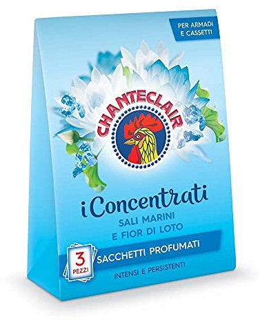 CHANTECLAIR Sacchetti Profumati I Concentrati Sali Marini E Fior Di Loto - 1 Confezione Da 3 Pezzi, color Sali Marini E Fior Di Loto