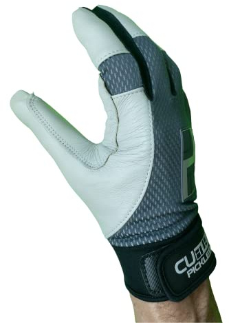 CUZINA HexPro Pickleball Racquetball Glove (Steel Gray/Gray, L, Right)