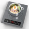 VBGK Induktionskochfeld 1 Platte,1800W Tragbares Induktionskochplatte 35cm Kochfeld mit Touch Bedienung,10 Leistungsstufen und Temperaturstufen,3H-Timer Kindersicherung