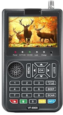 Receptor de TV del Programa de vídeo en de la Pantalla TFT combinada del buscador de satélite de HD Digital 3.5” Fácil de localizar(VF-6900 Only DVB S2)