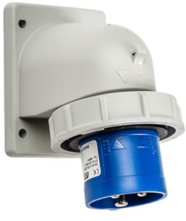 PC eLECTRIC 02611 fiches encastrement inclinées à basse tension, Code heure 6, IP67 – 16 a-2p + T-200/250 V