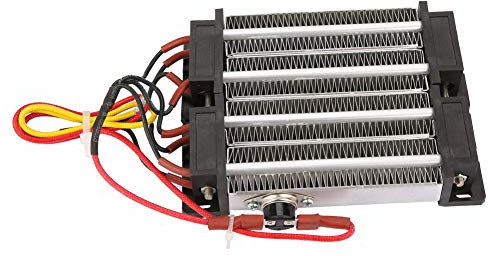 Riscaldatore D'aria in Ceramica Elemento Riscaldatore Isolato 110V/220V 1000W, Adotta L'elemento riscaldante in Ceramica e Tubo di Alluminio