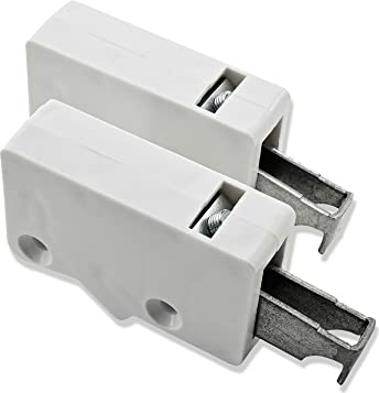 Mprofi MT® 10 Pièces, 5 Paires | Fixation Murale de Meubles de Cuisine | Support d'Accroche pour Placard, Armoire, Meuble Haut, Etagère | Suspension de 50 kg de Charge | Métal et PVC Haute Qualité