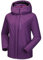 OutPro Skijacke Damen Wasserdicht Snowboardjacke Winterjacke Hooded Warm Winterjacke Dickes Gänsedaunenfutter Doppelte Seitentaschen Wanderjacke mit Reißverschluss für Outdoor-Aktivitäten Violett S