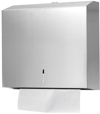 Paper Towel Dispenser Wall Mount Commercial, C Fold Multifold Hand Paper Towel Dispenser, Stainless Steel Tissue Holder