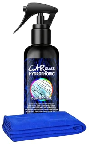 Qutalmi Limpiador de parabrisas de coche, 100 ml, limpiador de película de aceite, spray para coche, abrillantador para neumáticos, muebles, garaje, interior, exterior, motocicleta