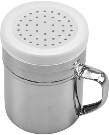 Spargisale e pepe – Acciaio inossidabile, spargispezie con coperchio, polvere resistente alla ruggine, spolverino per cuocere caffè, barbecue, farina, zucchero, utensili da cucina | ristorante e