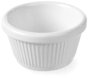 HENDI Mini bol/ramekin en mélamine pour le service et la présentation, 50 ml, à l’unité, ⌀70x(H)35 mm, blanc