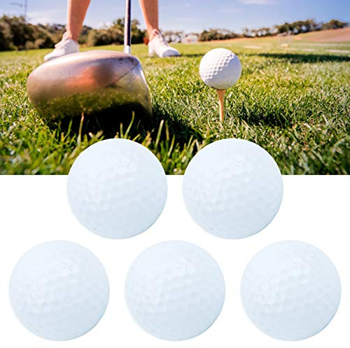 Kuuleyn Schwimmender Golfball, 5 Stück synthetischer Gummi Floater Übungs Golfbälle Thermoplastische Kunstharz Wasser Golfbälle für Indoor Outdoor Sport Trainingszubehör