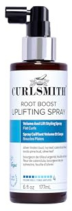 Curlsmith Root Boost Uplifting Spray - Ansatzspray für mehr Volumen bei Locken, Leichter Volumen-Booster, Für alle Lockentypen, Ideal bei platten, glanzlosen Locken, Vegan und tierversuchsfrei (6 oz)