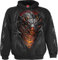 Spiral Draconis Homme Sweat-Shirt à Capuche Noir 3XL 100% Coton Regular/Coupe Standard