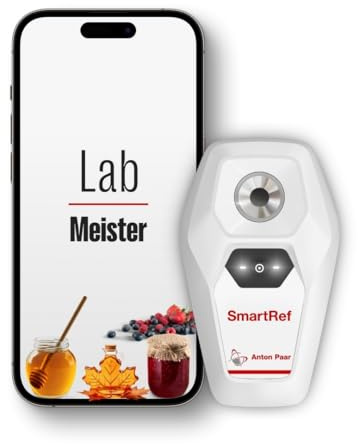 SmartRef Digital Refractometer by Anton Paar – Brix Meter for Honey, Maple Syrup, Jam & Jelly | Honey Moisture, Water in Honey, Sugar Content Analysis, Beekeeping | Bluetooth, ATC, High-Precision