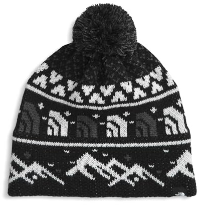 The North Face Cabin Ski Tuke, TNF Black Jacquard/Pom, One Size