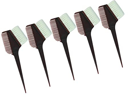 Beavorty Kit Tintura Chioma 5 Pezzi Pettine, Spazzola e Ciotola Plastica Resistente per Parrucchieri e Uso Fai da Te in Salone e Casa