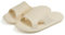 Donpapa Zapatillas Mujer Hombre Chanclas Verano Sandalias Pantuflas Playa Comodas Antideslizante de Baño Almohada Diapositivas Beige W9 EU39-40