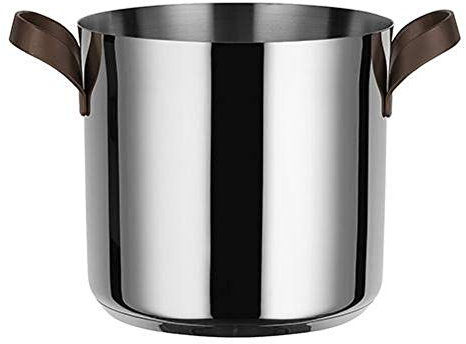 Alessi PU100/20 edo Stockpot with Two Handles, Stainless Steel, Steel,Brown