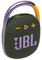 JBL Clip 4 Bluetooth Portable Speaker with Integrated Carabiner, Waterproof and Dustproof, Green