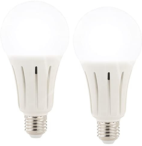 Luminea Birne: 2er-Set High-Power-LED-Lampen E27, 23 Watt, 2.400 Lumen, 6.500 K (Tageslicht LED, Tageslicht Lampe, Wonzimmerleuchten)