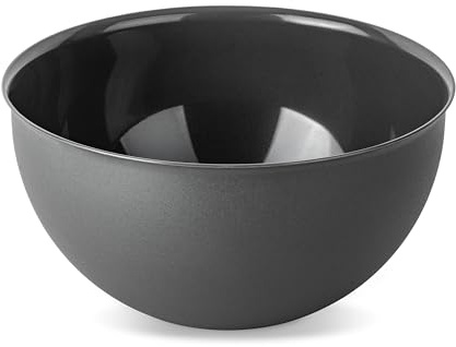 Koziol PALSBY M & L Schüssel 2 & 5 Liter | Salatschale Servierschale Rührschüssel | bruchfest stapelbar biozirkulärer Kunststoff spülmaschinengeeignet | Küche Haushalt (nature ash grey, 2 Liter)
