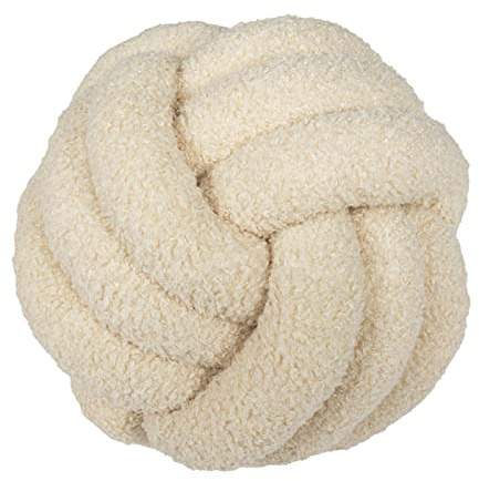 Almohada en forma de nudo y decoración en forma de nudo - 22 colores y 4 tamaños - Almohada estilizada en forma de bola para elegantes artículos de decoración del hogar e ideas de decoración moderna