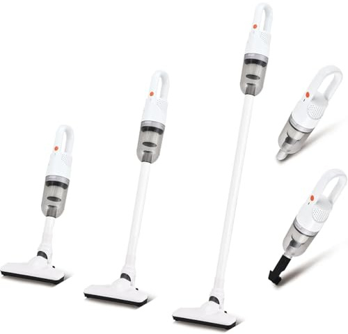Akku Staubsauger, Kabellos Vacuum Cleaner Akkustaubsauger Akkusauger, Cordless Leise tielstaubsauger Elektrische Sauger, Kabelloser Stabstaubsauger Anti Tangle für Tierhaare/Teppiche/Hartböden/Auto