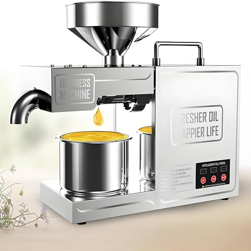 Macchina commerciale della pressa dell'olio, estrattore automatico 820W per sesamo, dado, seme, pressa calda/fredda, acciaio inossidabile del commestibile
