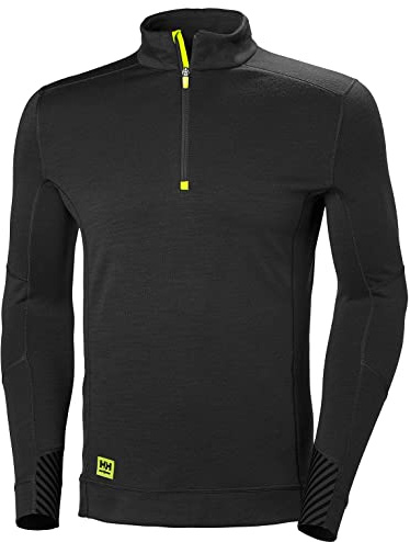 Helly Hansen Men's Hh LIFA 1/2 Zip Workwear, Black, L-Chest 42.5 (108Centimeters)