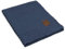 KNIT FACTORY - Juul Plaid - Kuscheldecke für das Sofa - Wolldecke - Decke aus 30% Wolle und 70% Polyacryl - Jeans/Indigo - 130x160 cm
