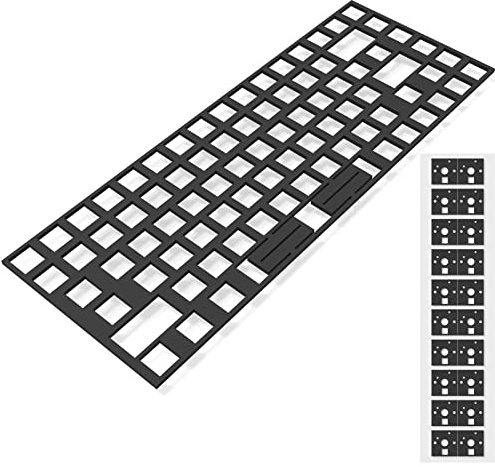 RUNJRX Poron Clavier PCB en mousse 84, 120 pièces et amortisseur de son de clavier pour clavier personnalisé