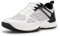 FitVille Extra Weit Tennisschuhe Herren Badminton Schuhe rutschfest Hallenschuhe Bequeme Sportschuhe Atmungsaktive Fitnessschuhe Sneakers für Breite Füße,Weiß mit Schwarz,44.5 EU,X-Weit