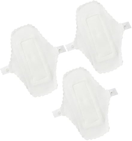Homoyoyo Assorbenti Igienici Lavabili in Cotone Impermeabili 3 Pezzi 180 Mm Riutilizzabili Bottone Per Mutande Protezione Mestruale Riutilizzabile Per Viaggi e Uso Quotidiano